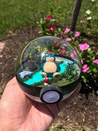 Snorlax Terrarium Pokemon Terrarium Pokeball Terrarium Etsy Pokemon Terrarium Snorlax Pokemon Gifts