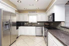 Best cabinets to match with steel grey. Viscon White Granite Countertops With White Cabinets Collections Essay Home Decor