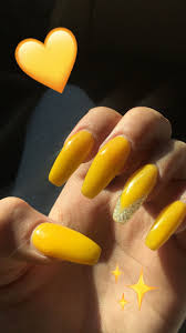 Yellow And Black Acrylic Nail Designs Pin By Rishae J On Birthday Nails Long Acrylic Nails Black Acrylic Nails Acrylic Nails