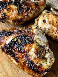 Add your desired cooking liquid (about 1½ to 2 cups or enough to cover the breasts) add your desired seasonings. Broiled Mustard Garlic Chicken Breasts The Genetic Chef
