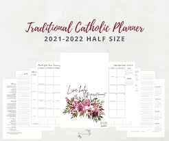 February 9, 2021 at 7:03 pm. 2021 2022 Traditional Catholic Half Size Planner Pdf Printable Tlm Latin Mass Elizabeth Clare