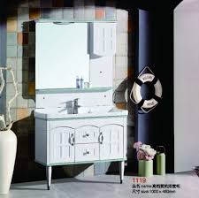 By awomenlife 2 years ago2 years ago. China Fashion Wall Mounted Two Legs Pvc Bathroom Vanity China Bathroom Cabinet Sanitary Ware