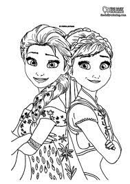 Frozen tells the story of two ice queen sisters elsa and anna who are pretty and lovely . Elsa And Anna Coloring Pages 6 Piece The Daily Coloring