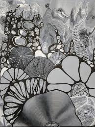 Abstract Black And White Sketch Art 16x20 Fine Art Original Black White And Gray Abstract Acrylic Etsy In 2020 Abstract Drawings Art Art Painting