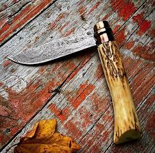 Stag Damascus Opinel Opinel Knife Knife Opinel