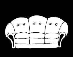 Print couch coloring page (b/w) print couch coloring page (color) a couch is an upholstered item of furniture for the comfortable seating of more than one person and typically has an armrest on either side. Couch Coloring Page Coloringcrew Com