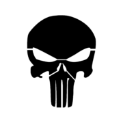 One Of Our Personal Favorites Here The Punisher Skull Will Give Your Project That Badass Vibe In No Time Inspired By Th Skull Stencil Punisher Skull Punisher