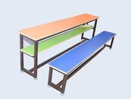 Amar furniture works bhuigaon phata vasai west(mumbai) maharashtra 9322223500. 4 Seater Iron High School Benches Desk Size 6 Feet Rs 2872 Set Id 19631763533
