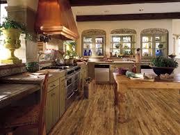 Rustic fixtures, furnishings, architectural elements and textiles may consist of wood, stone, bamboo, rattan, sisal, nubby cotton, wool, paper, glass, clay and various rustic laminate flooring can be dressed down or up, and is very versatile. Laminate Flooring In The Kitchen Hgtv