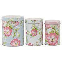 From scales to salt and pepper mills and mixing bowls to measuring cups, we've got you. Katie Alice Candy Flower Set Of Three Nesting Tins Jar Storage Blue Kitchen Canisters Tin Kitchen