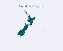 Ice age maps showing the extent of the ice sheets. Clipart Bild Moderne Karte New Zealand Mit Bundeslandern