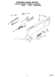 Kitchenaid kudm220t0 timer stove clocks and appliance timers. Kitchenaid Undercounter Dishwasher Kudi02crwh1 Ereplacementparts Com