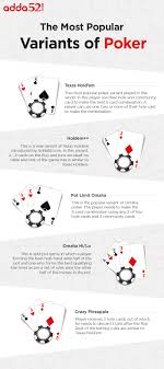 The Most Popular Variants Of Poker Adda52 Blog Poker Games For Fun Card Games