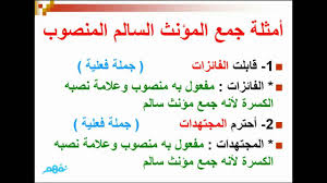 إعراب جمع المؤنث السالم لغه عربيه الصف الخامس الإبتدائي نفهم Youtube