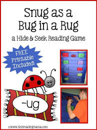 Snug As A Bug In A Rug A Hide And Seek Reading Game Word Families Phonics Words Teaching Phonics