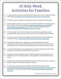 Holy Week For Kids 10 Holy Week Activities Free Printable Holy Week Activities Holy Week For Kids Holy Week