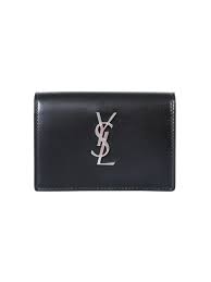 We can add a logo for you or you can have one monogrammed with initials. Saint Laurent Monogram Business Black Leather Card Holder Modesens