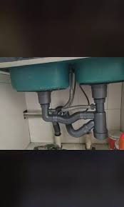 Kitchen double sink plumbing plumbing for kitchen sink dasmu us of kitchen sink with disposal and dishwasher home repair install garbage disposal in double sink terry love plumbing. Kitchen Sink Sewer Pipe Long Double Trough Sink Drainer Set Dish Bowl Drain Pipe Fittings Furniture Home Living Bathroom Kitchen Fixtures On Carousell