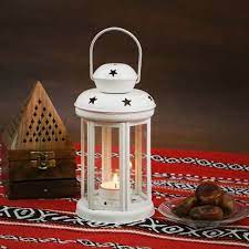 Buy Ramadan Candle Lantern - White | توصيل Taw9eel.com