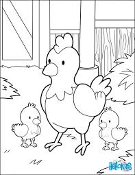 Mother Chicken And Her Babies Coloring Page Cute And Amazing Farm Animals Coloring Page F Farm Animal Coloring Pages Animal Coloring Pages Farm Coloring Pages