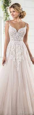 Essense Australia Fall 2017 Bridal Spaghetti Strap Sweetheart Neckline Heavily Embellished Bodic Wedding Dresses Lace A Line Wedding Dress Wedding Dresses 2017