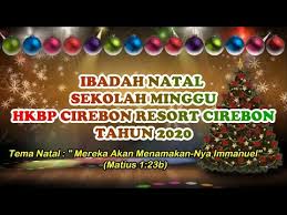 Drama natal terbaru dan terbaik 2019. Ibadah Natal Sekolah Minggu Hkbp Cirebon Tahun 2020 Minggu 20 Desember 2020 Youtube