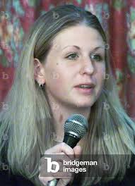 Image of LUCIE'S YOUNGER SISTER SOPHIE BLACKMAN AT NEWS CONFERENCE AT  BRITISH