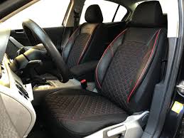 In every color combination like black,beige,tan,grey,blue & orange pu leather. Car Seat Covers Protectors For Kia Soul Black Red V12 Front Seats
