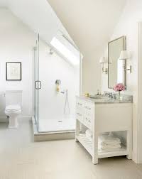 How can i decorate my bathroom? Bathroom Sloped Ceiling Design Ideas