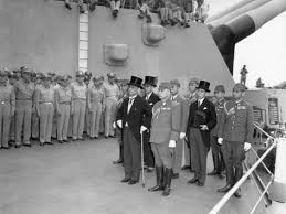 Japanese Surrender Signatories Arrive Aboard The Uss Missouri In Tokyo Bay Photo Art Com In 2020 History War History Uss Missouri