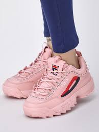Buy Fila Pink Disruptor Ii Premium Repeat Shoes For Girls