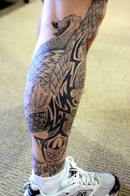 This can mean anything below the knee, from the calf to. 50 Nice Looking Dragon Tattoos For Leg