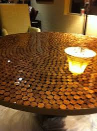 Desert Home Love Penny Table Top Penny Table Tops Penny Table Diy Table