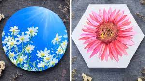 6 Easy Flower Painting Ideas For Beginner Art For Home Decor Youtube It's a quick watercolor exercise with great results! 6 easy flower painting ideas for beginner art for home decor
