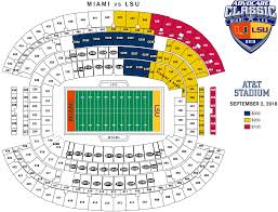 Lsu Miami Ticket Price Levels And Seating Chart