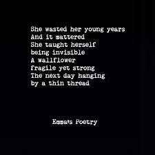 60 Vind Ik Leuks 4 Reacties The Emma Thing Op Instagram Follow My Page The Emma Thing For More Poetry Wallflower Poem Writing Poetry Words Poetry