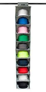 Boxy Concepts Hat Rack 10 Shelf Hanging Closet Hat Organizer For Hat Storage Protect Your Caps Keep Them In Great Condition Easy Hat Holder Baseball Cap Hat