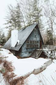 Amazingly Weathered A Frame Cabin In The Woods Altes Haus Zukunftiges Haus