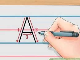 الطريقه الصحيحة لكتابة حروف اللغة الانجليزية