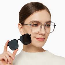 Blue Square Plastic Eyeglasses Online