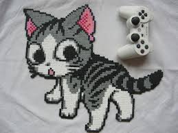 Creation En Perles Hama Le Chaton Chii Creation Perles A Repasser Hama De Frederic3121 N 49 771 Vue 22 860 Fois Motifs Perles Hama Perles A Tisser Perles Hama