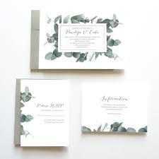 Eucalyptus Wedding Invitation Botanical Wedding Invitation Green Wedding Invitation Wedding Invitation Suite Wedding Invitation Set Invitation Mariage Faire Part Mariage Champetre Faire Part Mariage
