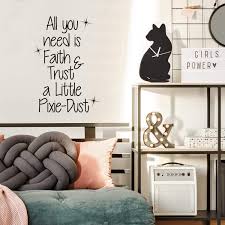 Quotes about bedroom design 24 quotes, motivational sayings for any wall in your home printables, bedroom bedroomdecor bedroomideas bedroomdesign bed. Inspirational Quotes Wall Decal For Girls Bedroom All You Need Is Faith Trust And A Little Pixie Dust 33 X 23 Cute Wall Art Decor Sticker Decals For Baby
