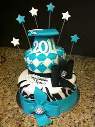 Your graduation caps & gowns specialist for preschool, kindergarten, and head start since 1972. Black And Teal Zebra Print Graduation Cake Graduation Graduation Cakes Cake Graduation Girl