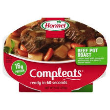 For many people it means eating a lot and spending time with family and visiting relatives and friends. Hormel Compleats Beef Pot Roast Wegmans