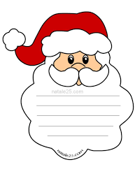 Letterina Per Bambini A Forma Di Babbo Natale Natale 25