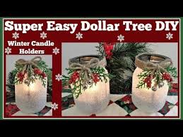 401 Winter Candle Holder Easy Dollar Tree Diy Sparkling Youtube Diy Christmas Gifts Dollar Tree Dollar Tree Candle Holders Dollar Tree Candles