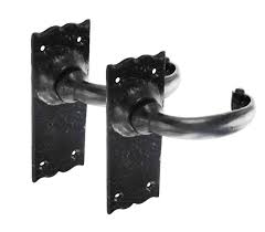Black iron & pewter door handles. Antique Door Handles With Black Antique Lever Handles On Backplate A8801ab Handle King Ireland
