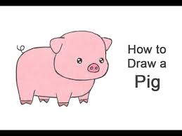 How To Draw A Pig Cartoon Youtube