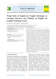 Facility for takaful sales, training and recruitment. Pdf Pocket Book Of English For Graphic Technique As Learning Source And Medium Of English For Graphic Technique Course